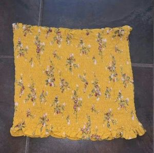 TRADED Yellow Floral Tube Top